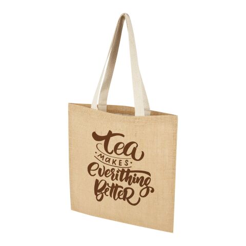 Juta tygväska av 300 g/m² jute, 7 l Standard | Natur-Vit | Inget reklamtryck | Inte tillgängligt | Inte tillgängligt