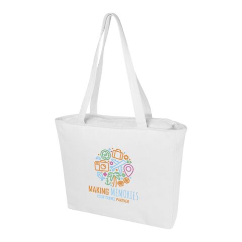 Weekender tygväska av 500 g/m² Aware™-återvunnet material Standard | Vit | Inget reklamtryck | Inte tillgängligt | Inte tillgängligt