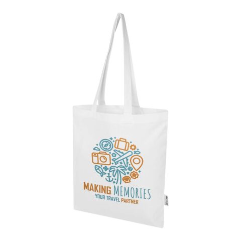 Madras Blend 140 g/m² tygväska av GRS-certifierad återvunnen bomull 7L Standard | vit | Inget reklamtryck | Inte tillgängligt | Inte tillgängligt | Inte tillgängligt