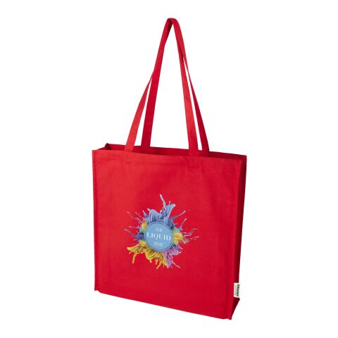 Odisha 180 g/m² tygväska av ekologiskt OCS-material med bälg, 14 l 