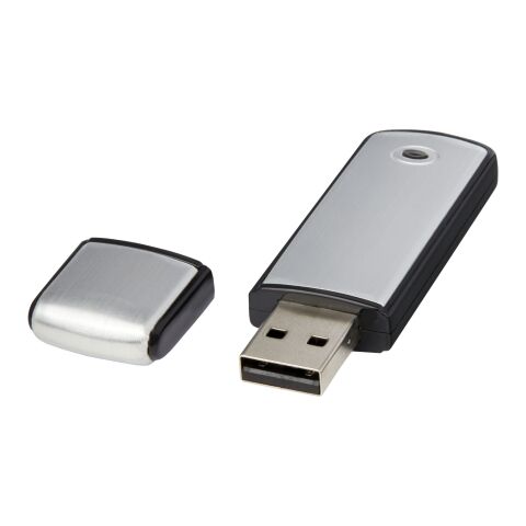 Fyrkantigt USB 2GB Standard | silver-svart brons | Inget reklamtryck | Inte tillgängligt | Inte tillgängligt