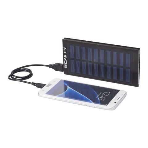 Stellar 8000 mAh soldriven powerbank Standard | svart | Inget reklamtryck | Inte tillgängligt | Inte tillgängligt