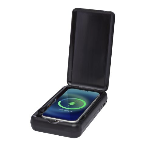 Nucleus UV-desinfektionsmedel för smarttelefon med 10 000 mAh trådlös powerbank svart brons | Inget reklamtryck | Inte tillgängligt | Inte tillgängligt