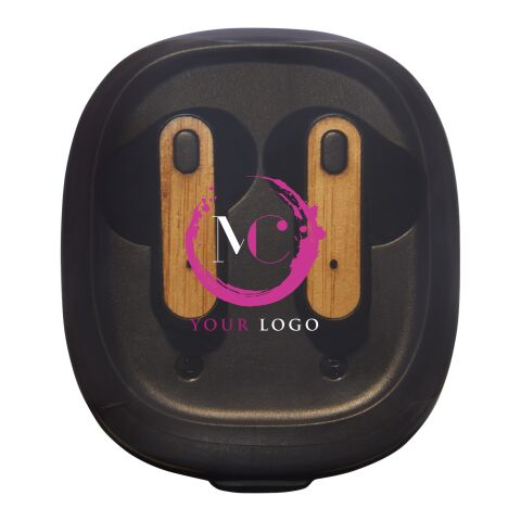 Nitida TWS-öronsnäckor i bambu Standard | svart brons | Inget reklamtryck | Inte tillgängligt | Inte tillgängligt