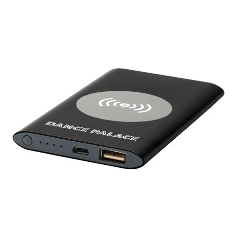Juice 4 000 mAh trådlös powerbank Standard | Svart | Inget reklamtryck | Inte tillgängligt | Inte tillgängligt
