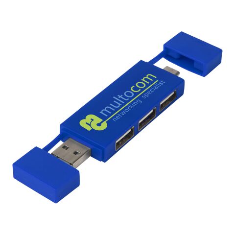 Mulan dubbel USB 2.0-hubb Standard | kungsblå | Inget reklamtryck | Inte tillgängligt | Inte tillgängligt