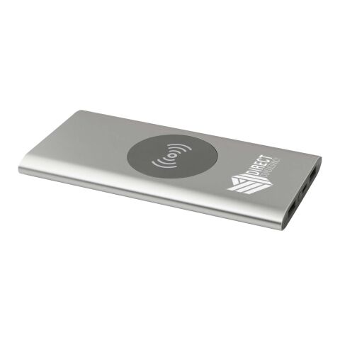 Juice trådlös 8 000 mAh Type C-powerbank i återvunnen aluminium Silver