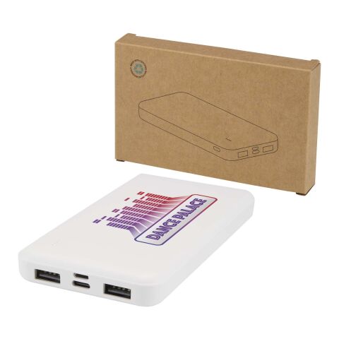 Intan 10 000 mAh 10 W powerbank av återvunnen plast Standard | vit | Inget reklamtryck | Inte tillgängligt | Inte tillgängligt