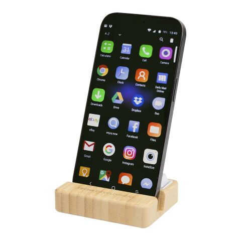 Algol telefonställ och fidget-leksak av återvunnen plast med detaljer i bambu Standard | Trä | Inget reklamtryck | Inte tillgängligt | Inte tillgängligt