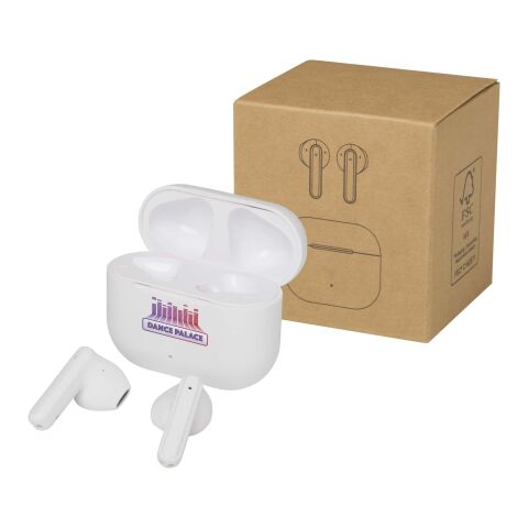 Altais True Wireless Bluetooth®-öronsnäckor av återvunnen plast Standard | Vit | Inget reklamtryck | Inte tillgängligt | Inte tillgängligt