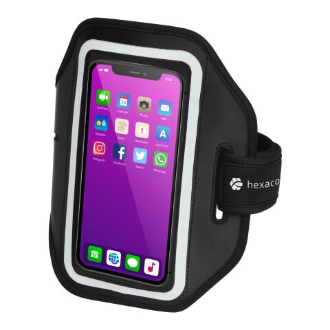 Haile reflekterande smartphone-armband med transparent skydd Standard | svart brons | Inget reklamtryck | Inte tillgängligt | Inte tillgängligt