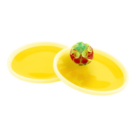 Flicka fånga-och-kasta-bollspel Gul | Inget reklamtryck