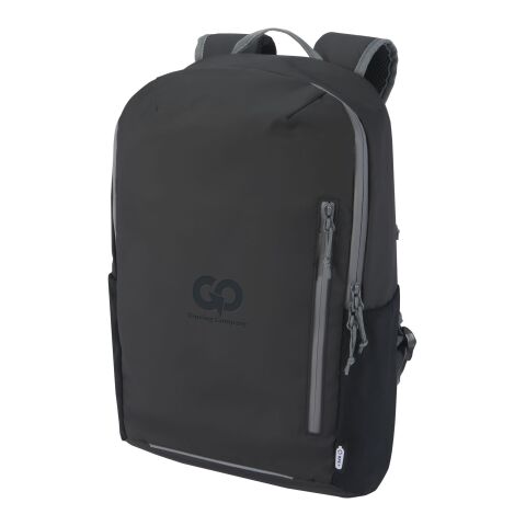 Aqua 15-tums vattentålig laptopväska av återvunna GRS-material, 21 l Standard | svart brons | Inget reklamtryck | Inte tillgängligt | Inte tillgängligt | Inte tillgängligt