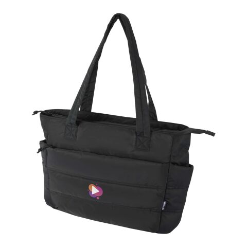 Puffer 15,6" laptoptote av återvunnen GRS, 18 l  Svart