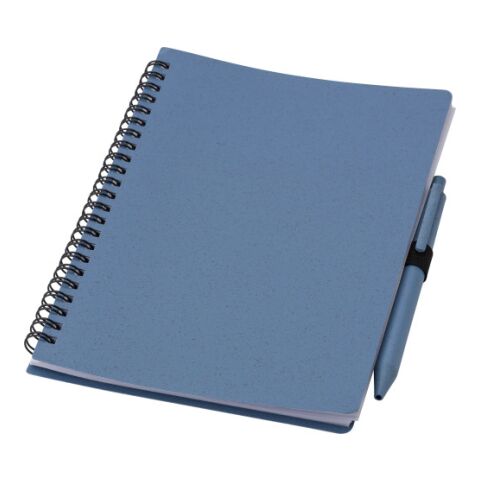 Anteckningsbok i vetestrå med penna