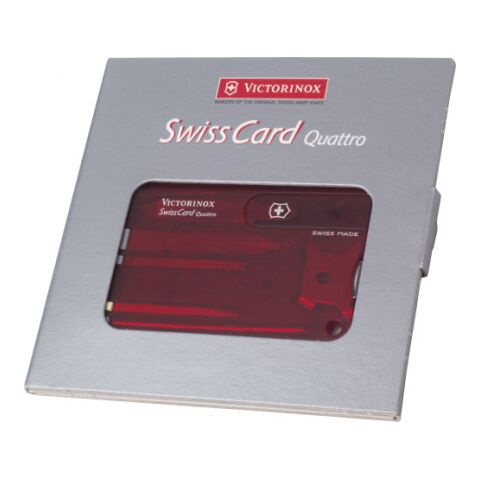 Nylon Victorinox SwissCard Quatro multitool Röd | Inget reklamtryck | Inte tillgängligt | Inte tillgängligt
