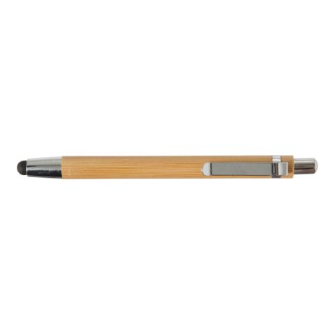Kulspetspenna i bambu med gummitopp Brun | Inget reklamtryck | Inte tillgängligt | Inte tillgängligt