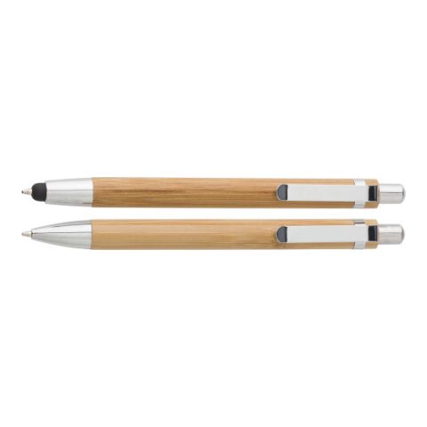 Set med pennor i bambu Brun | Inget reklamtryck | Inte tillgängligt | Inte tillgängligt