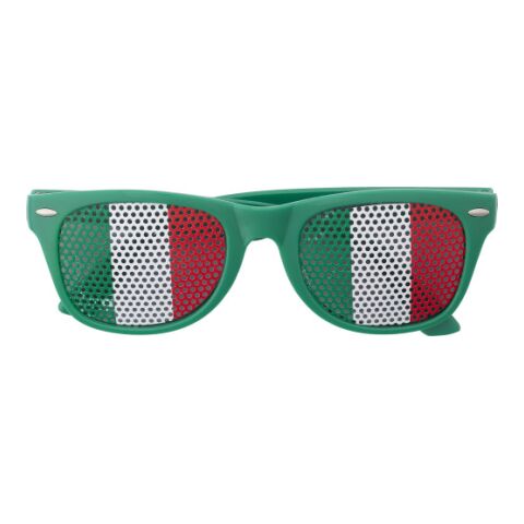 Solglasögon av plexiglas med nationsflagga Grön/Vit | Inget reklamtryck | Inte tillgängligt | Inte tillgängligt