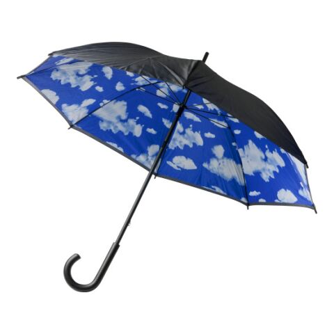 Paraply med tryckt insida, manuell öppning Ljusblå | Inget reklamtryck | Inte tillgängligt | Inte tillgängligt