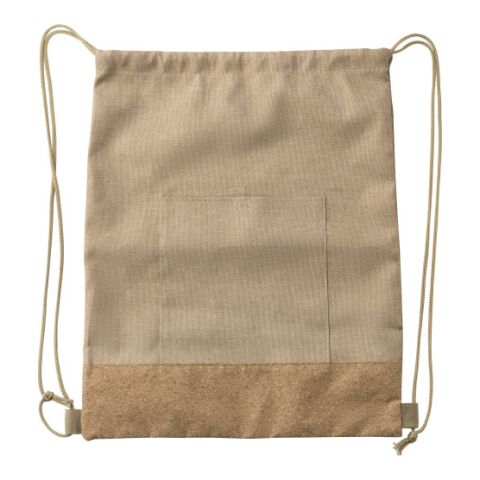Dragsko-väska av RPET-polyester (600D) Ansel beige | Inget reklamtryck | Inte tillgängligt | Inte tillgängligt