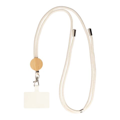 Cotton drawstring phone lanyard Lucia