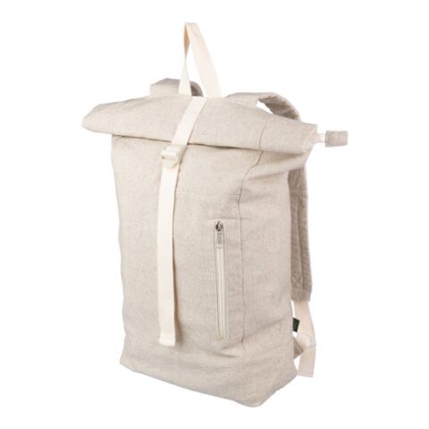 Hemp (280 gr/m2) roll-top backpack Margarete