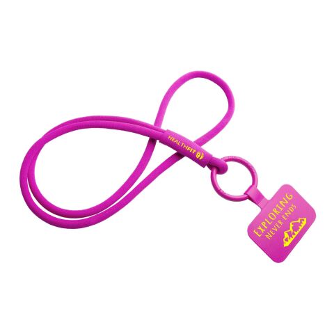 Tubyard logoband telefonhållare med elastiskt rör Rosa