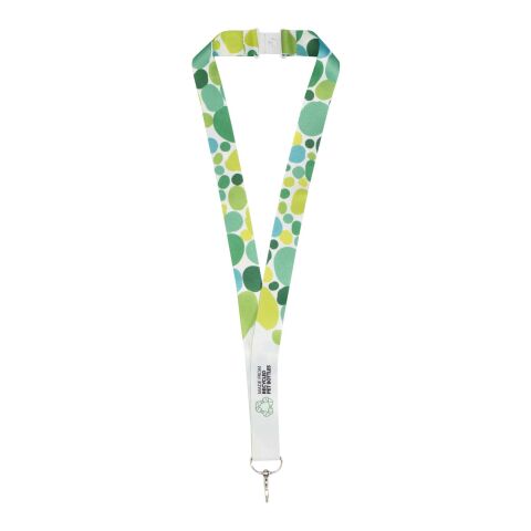 Addie återvunnen PET logoband Vit-Vit | 15mm | Sublimering | all over, front | 15 mm x 900 mm