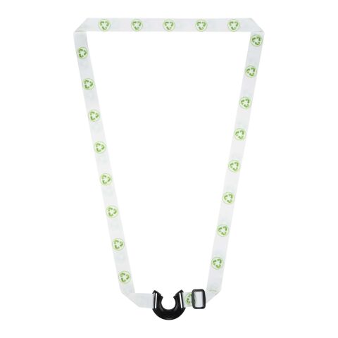 Lian logoband av RPET med sublimering och flaskhållare Svart-Vit | Inget reklamtryck