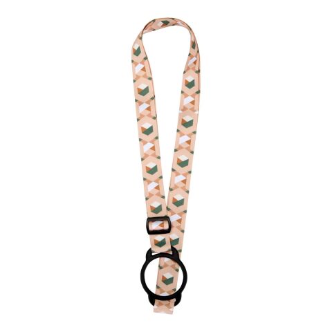Lior RPET-sublimerat logoband med silikonarmband vit