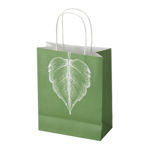 Papperspåse i kraftpapper 120 g/m² med tvinnade handtag – 18 x 9 x 23 cm