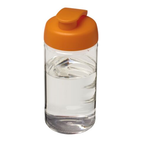 H2O Bop® 500 ml sportflaska med uppfällbart lock vit-orange | Inget reklamtryck | Inte tillgängligt | Inte tillgängligt