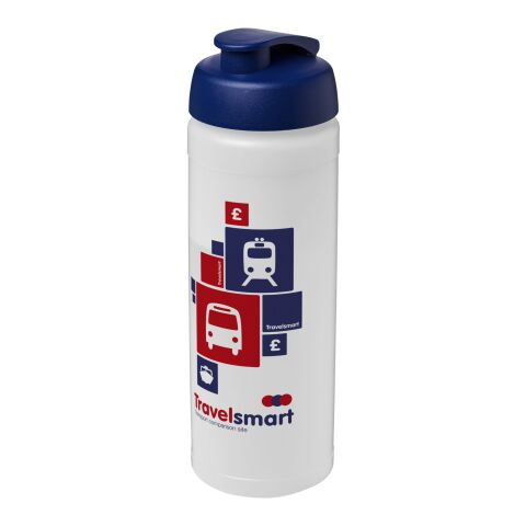 Baseline® Plus 750 ml sportflaska med uppfällbart lock Vit-Blå