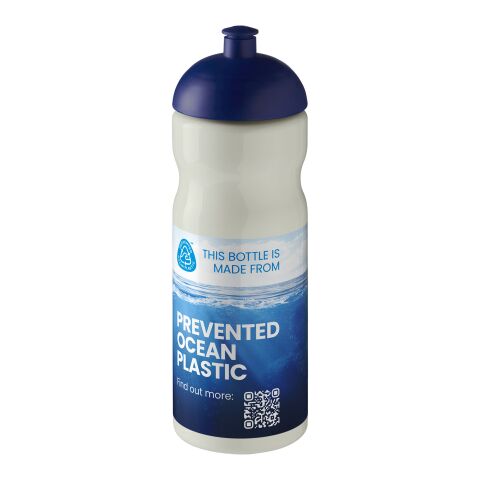 H2O Eco 650 ml sportflaska med kupollock naturvit-blå | Inget reklamtryck | Inte tillgängligt | Inte tillgängligt