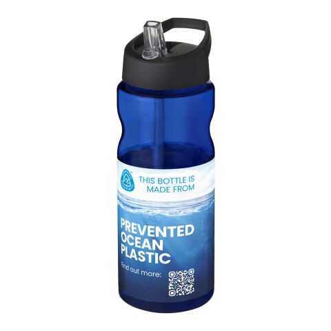 H2O Eco 650 ml sportflaska med piplock Blå-Svart