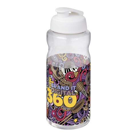 H2O Active® Big Base 1-liters sportflaska med uppfällbart lock Vit | Inget reklamtryck | Inte tillgängligt | Inte tillgängligt