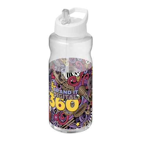 H2O Active® Big Base 1-liters sportflaska med piplock Vit | Inget reklamtryck | Inte tillgängligt | Inte tillgängligt