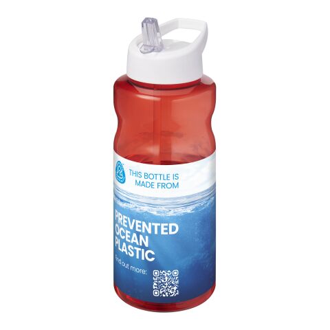 H2O Active® Eco Big Base 1-liters sportflaska med piplock röd-vit | Inget reklamtryck | Inte tillgängligt | Inte tillgängligt