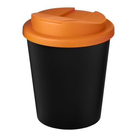 Americano® Espresso Eco 250 ml återvunnen termomugg med spillsäkert lock svart brons-orange | Inget reklamtryck | Inte tillgängligt | Inte tillgängligt