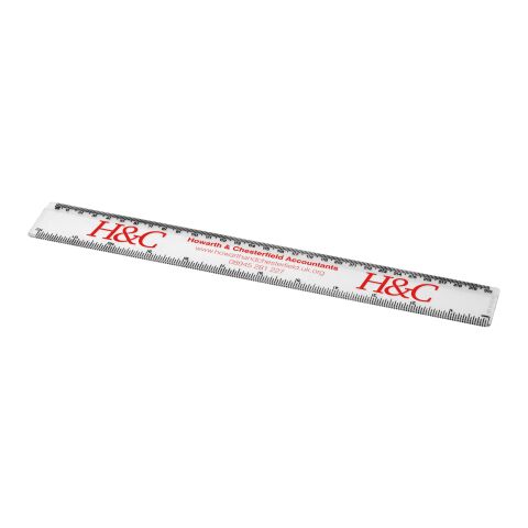 Renzo 30 cm plastlinjal Vit | Inget reklamtryck | Inte tillgängligt | Inte tillgängligt