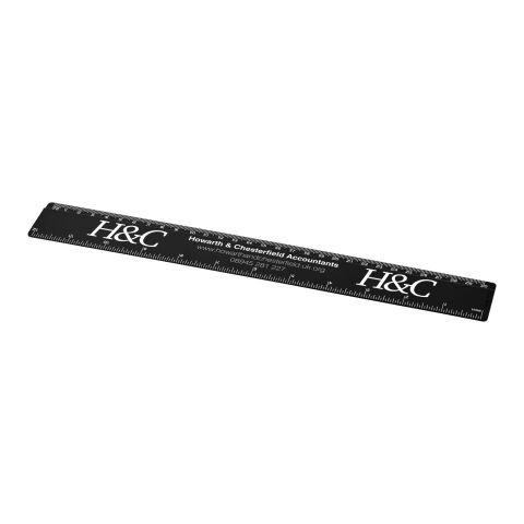 Renzo 30 cm plastlinjal Svart | Inget reklamtryck | Inte tillgängligt | Inte tillgängligt