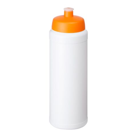 Baseline® Plus 750 ml flaska med sportlock vit-orange | Inget reklamtryck | Inte tillgängligt | Inte tillgängligt