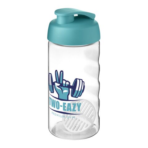 H2O Active Bop 500 ml shaker-flaska aquablå-vit | Inget reklamtryck | Inte tillgängligt | Inte tillgängligt