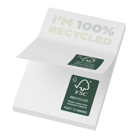 Sticky-Mate® klisterlappar av återvunnet papper 50 x 75 mm vit | 25 pages | Inget reklamtryck | Inte tillgängligt | Inte tillgängligt