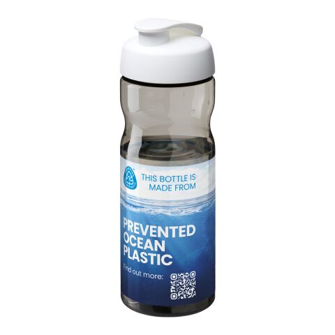 H2O Active® Eco Base 650 ml sportflaska med uppfällbart lock Vit-Heather Charcoal | Inget reklamtryck | Inte tillgängligt | Inte tillgängligt