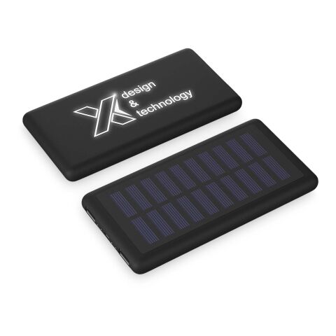 SCX.design P30 light-up 8000 mAh soldriven powerbank Standard | Svart | Inget reklamtryck | Inte tillgängligt | Inte tillgängligt