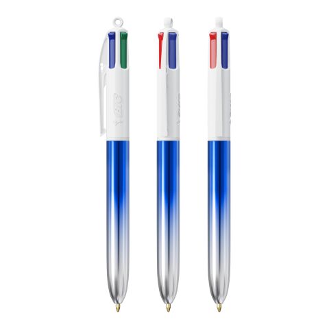 BIC® 4 Colours® Bicolor blå/ silver