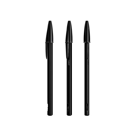 BIC® Cristal® Re'New™ Black Svart | blå bläck | Inget reklamtryck | Inte tillgängligt | Inte tillgängligt