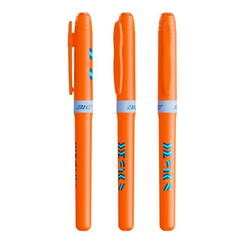 BIC® Brite Liner® Grip Strykningspenna Orange | 1-färgat Skärmtryck | Hatt-Bakre klips | 15.00 mm x 25.00 mm